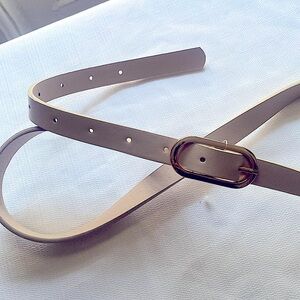 Womens belt with gold buckle